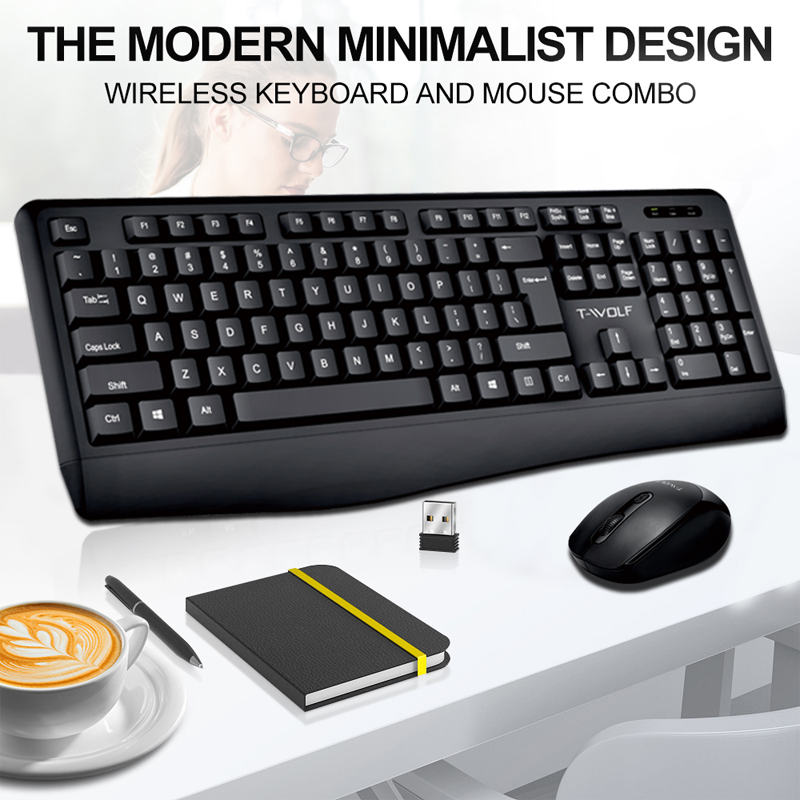 Home Office Uk Number - T-WOLF TF100 Wireless Office Keyboard And
