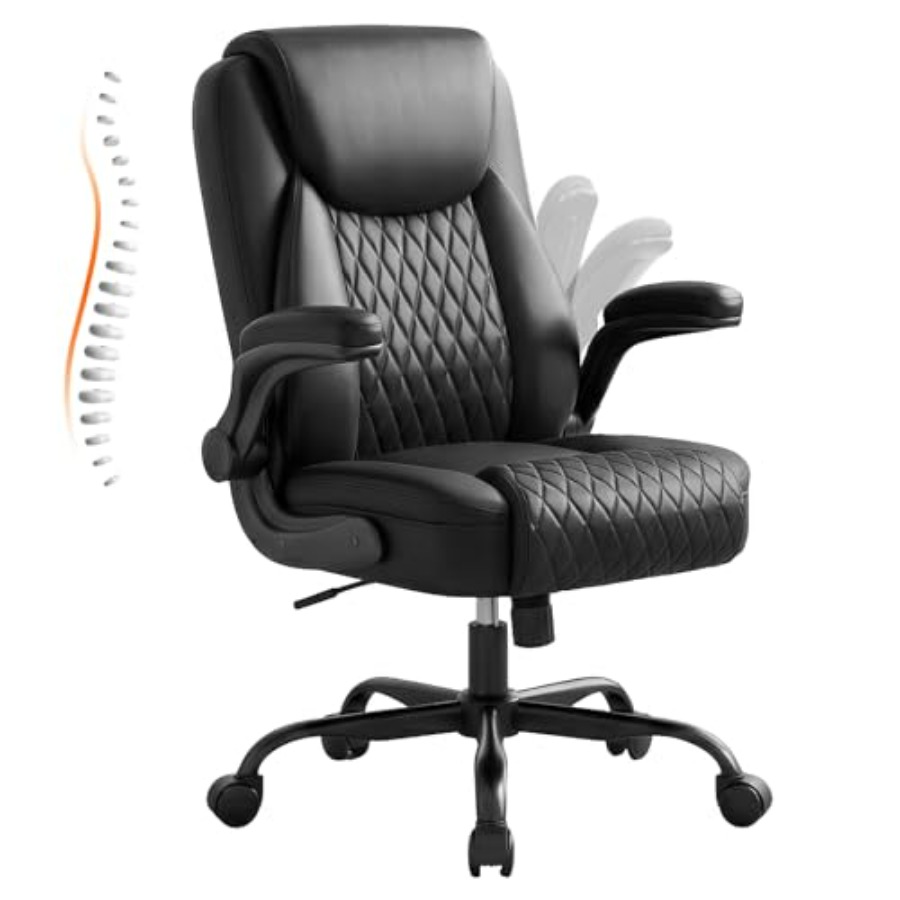 Home Office Desks - Leather Office Chair, Home Desk Chair