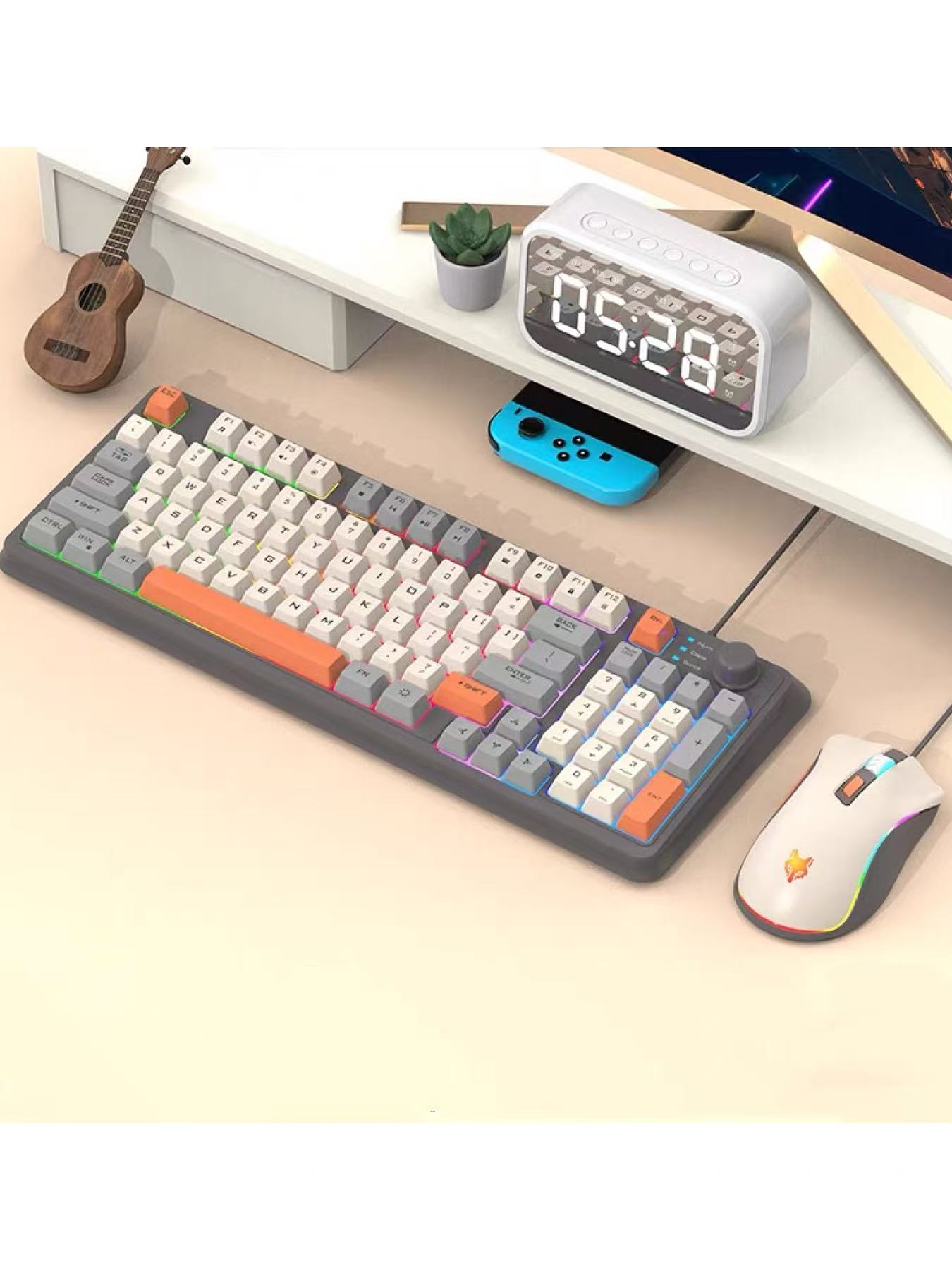 K820 USB Wired Gaming Keyboard - Home Office Uk Number avaliação e preço