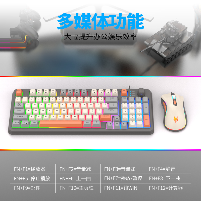 K820 USB Wired Gaming Keyboard - Home Office Uk Number avaliação e preço
