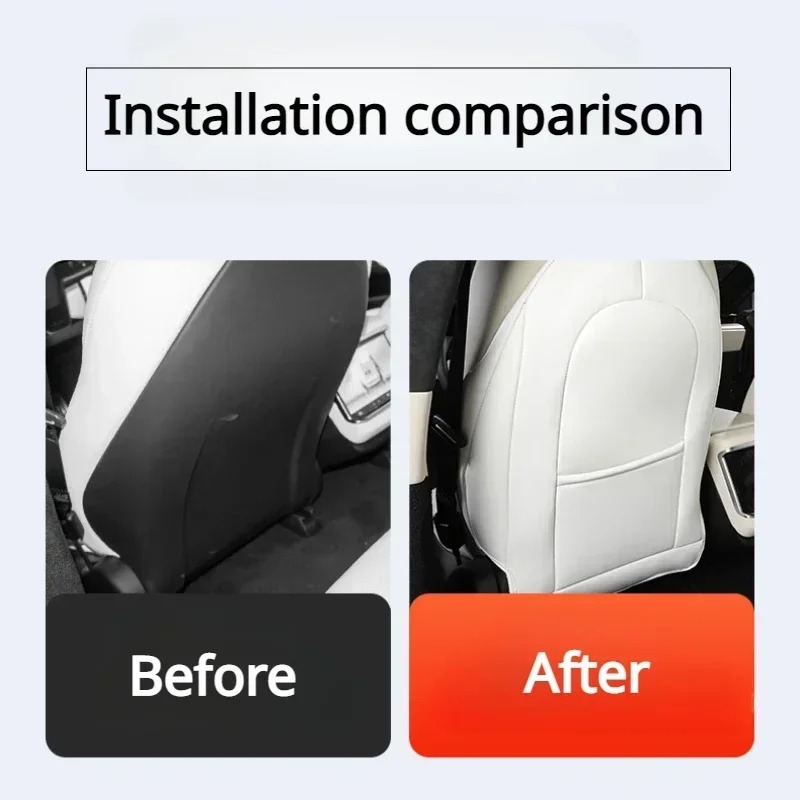 Seat Back Anti Kick Pad for Te - Mesh Back Cushion avaliação e preço
