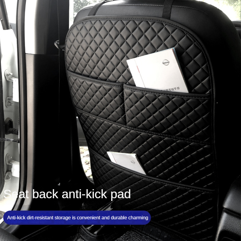 Car Anti Kicks Pad With Organi - Mesh Back Cushion avaliação e preço