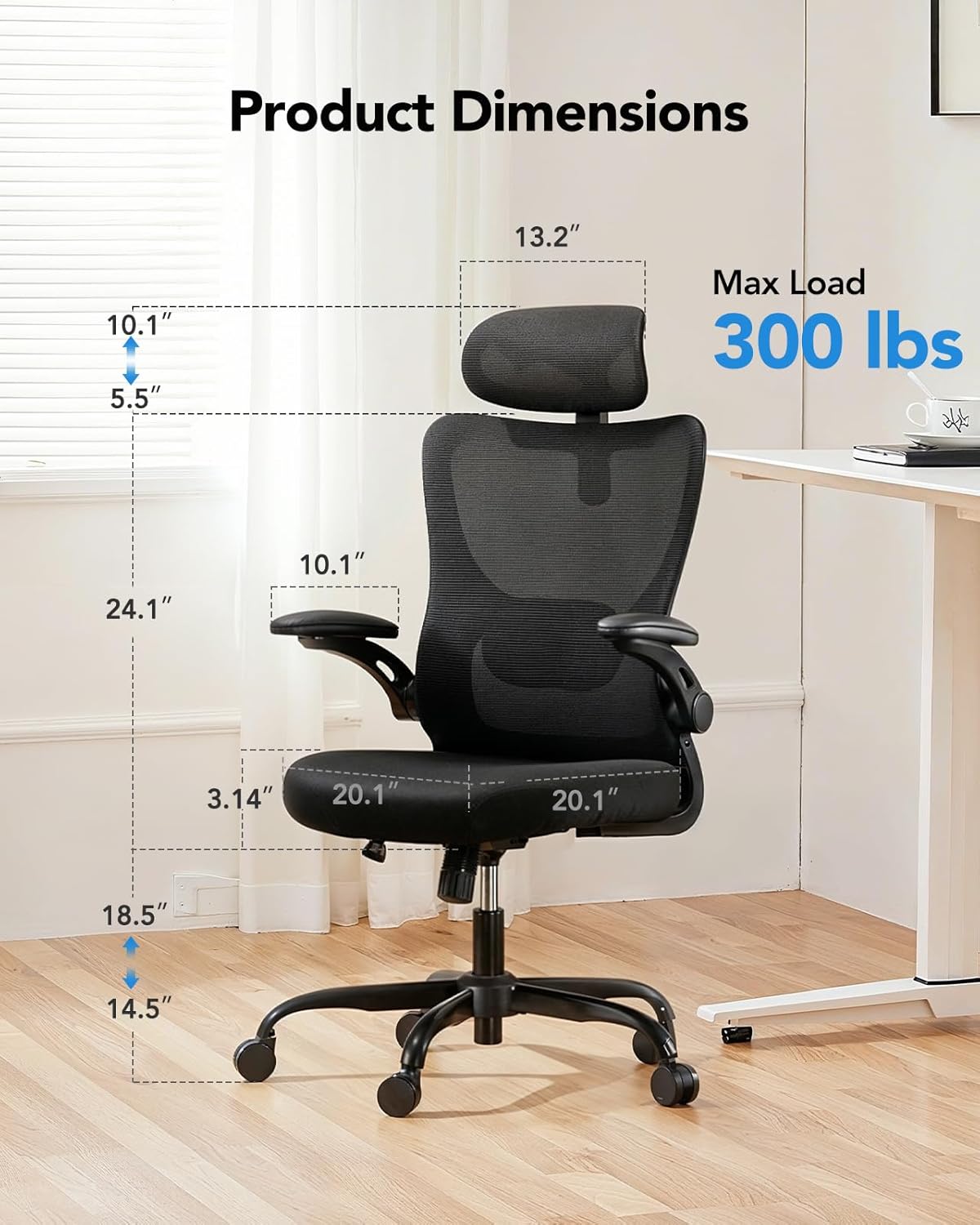 Ergonomic Office Chair, High B - Home Office Desks avaliação e preço