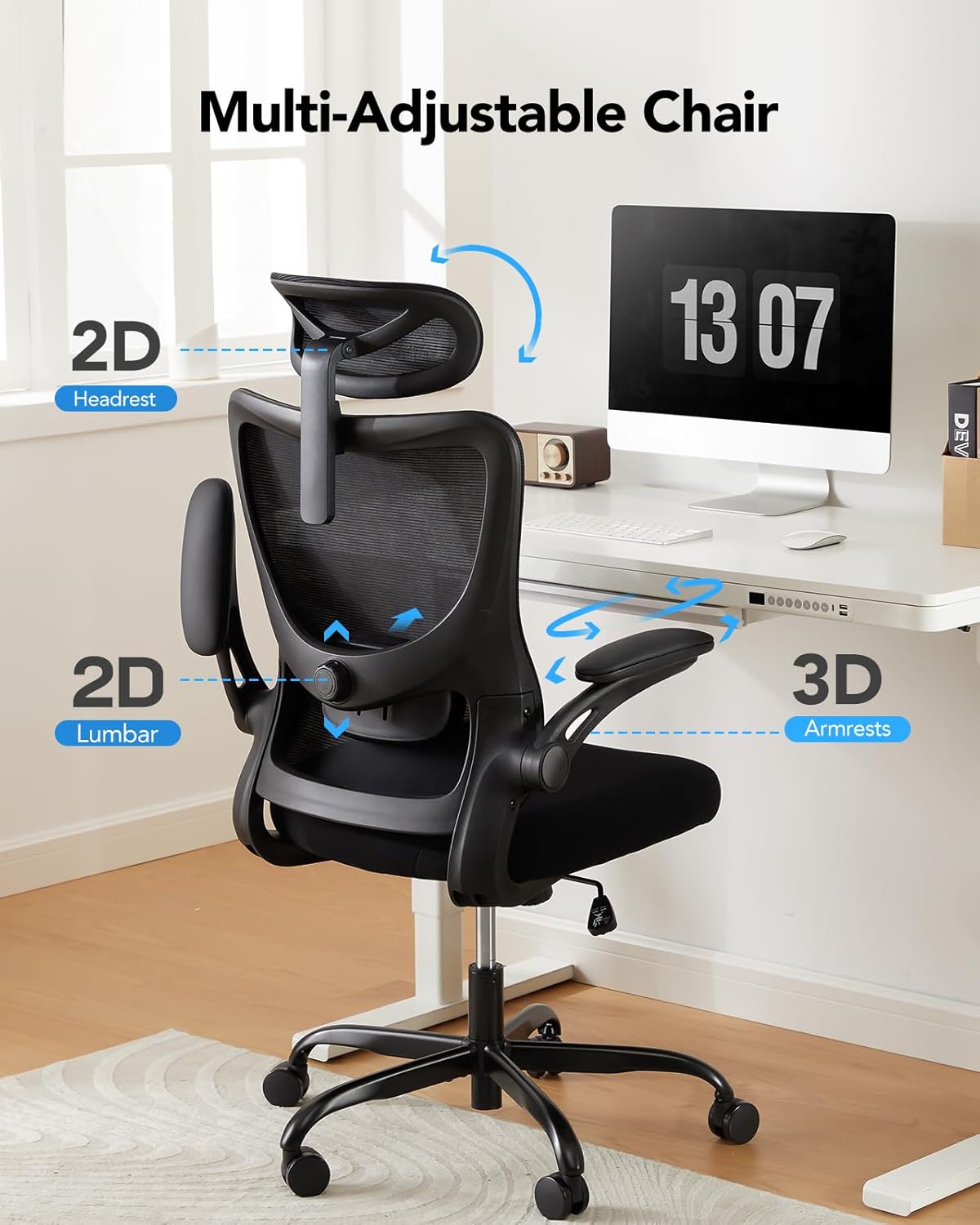 Ergonomic Office Chair, High B - Home Office Desks avaliação e preço