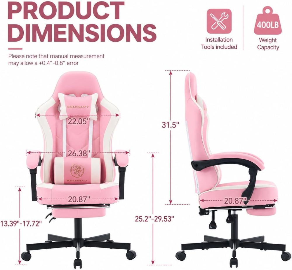 Ergonomic High Back Gaming Cha - Home Office Desks avaliação e preço