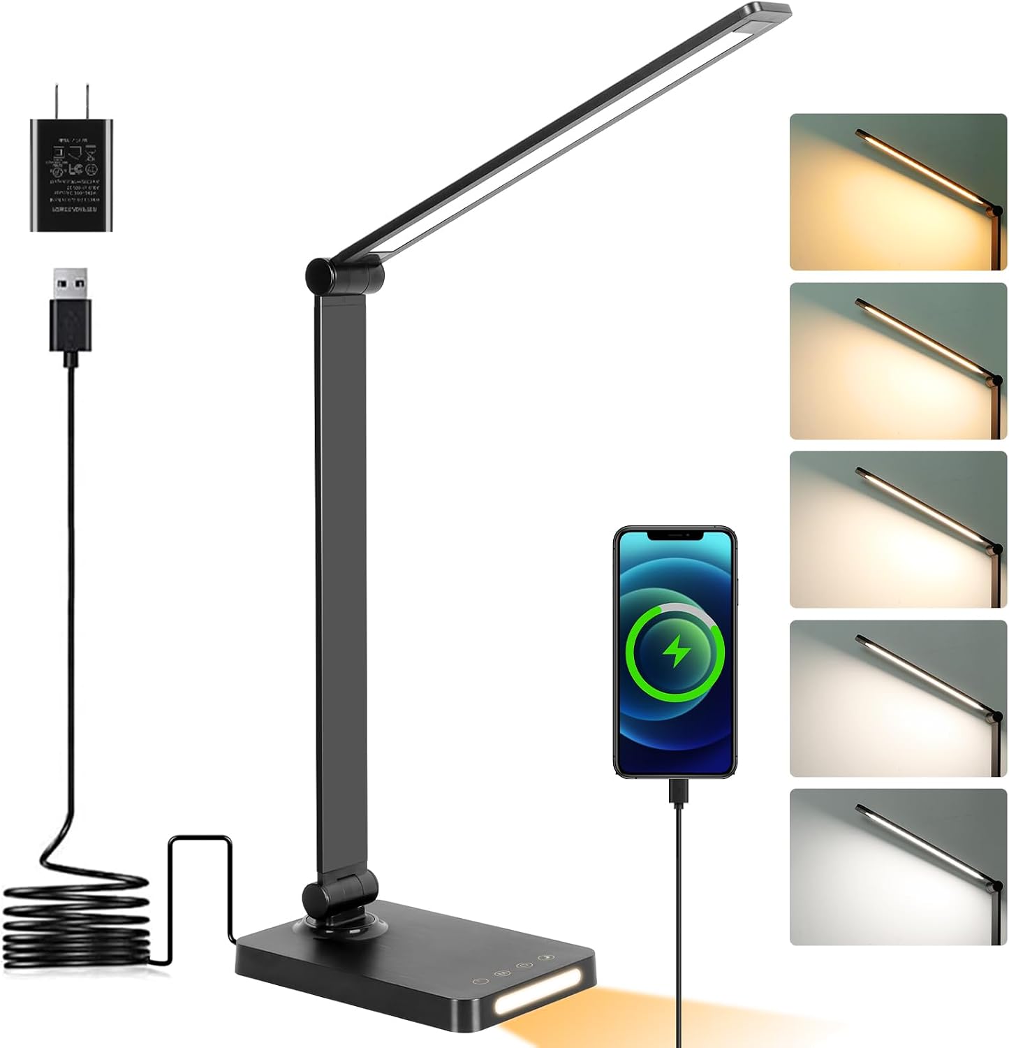 LED Desk Lamp with USB Ports,  - Home Office Desks avaliação e preço