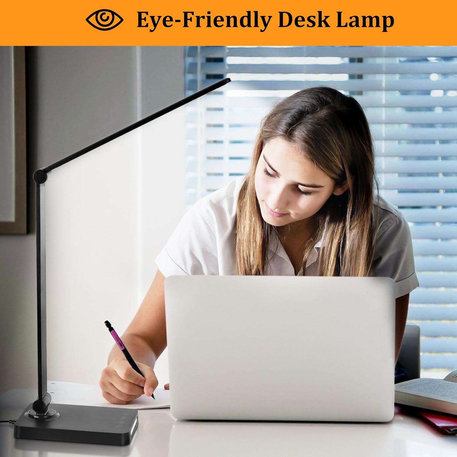 LED Desk Lamp with USB Ports,  - Home Office Desks avaliação e preço