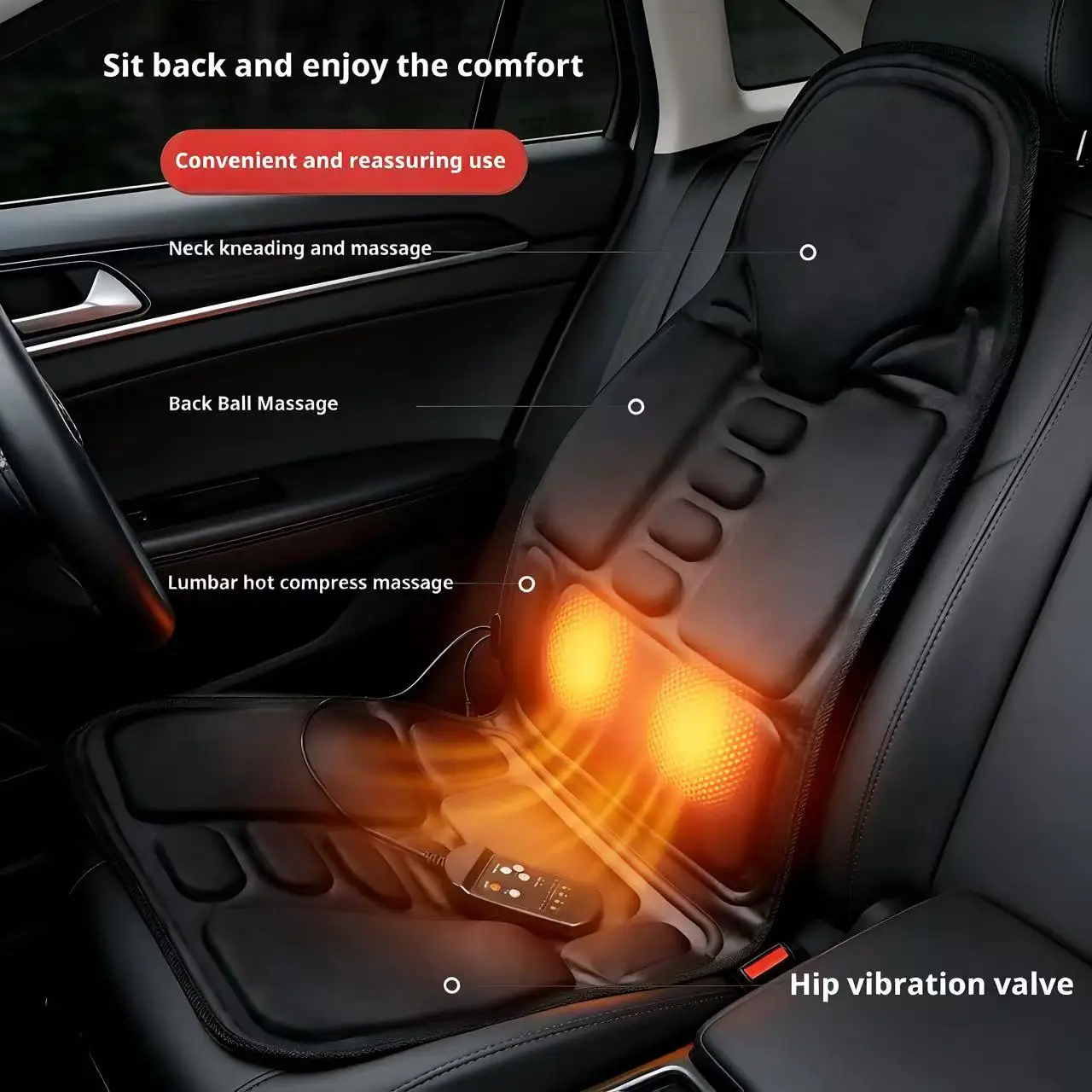 Vibration Massage Seat Cushion - Mesh Back Cushion avaliação e preço
