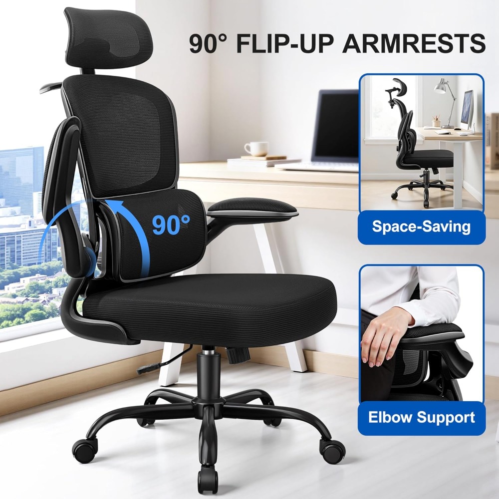 Ergonomic Office Chair, Mesh D - Home Office Desks avaliação e preço