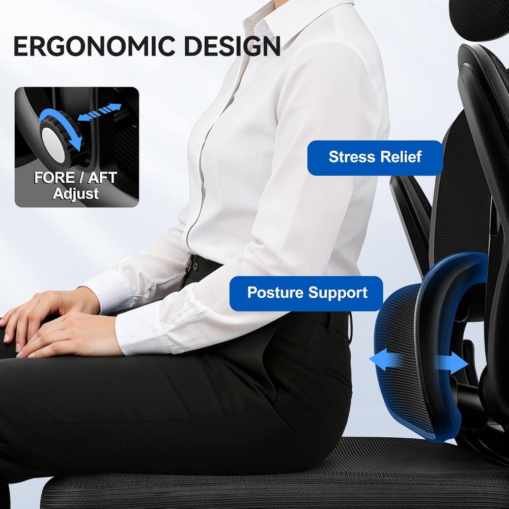 Ergonomic Office Chair, Mesh D - Home Office Desks avaliação e preço