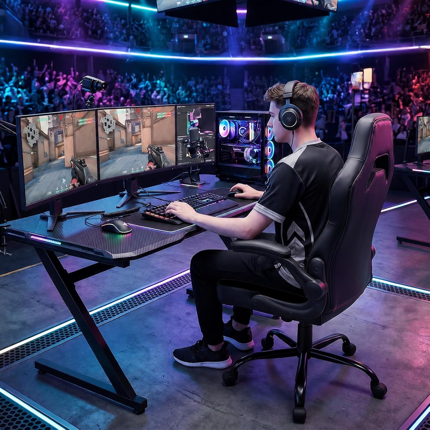 Ergonomic Computer Gaming Chai - Home Office Desks avaliação e preço