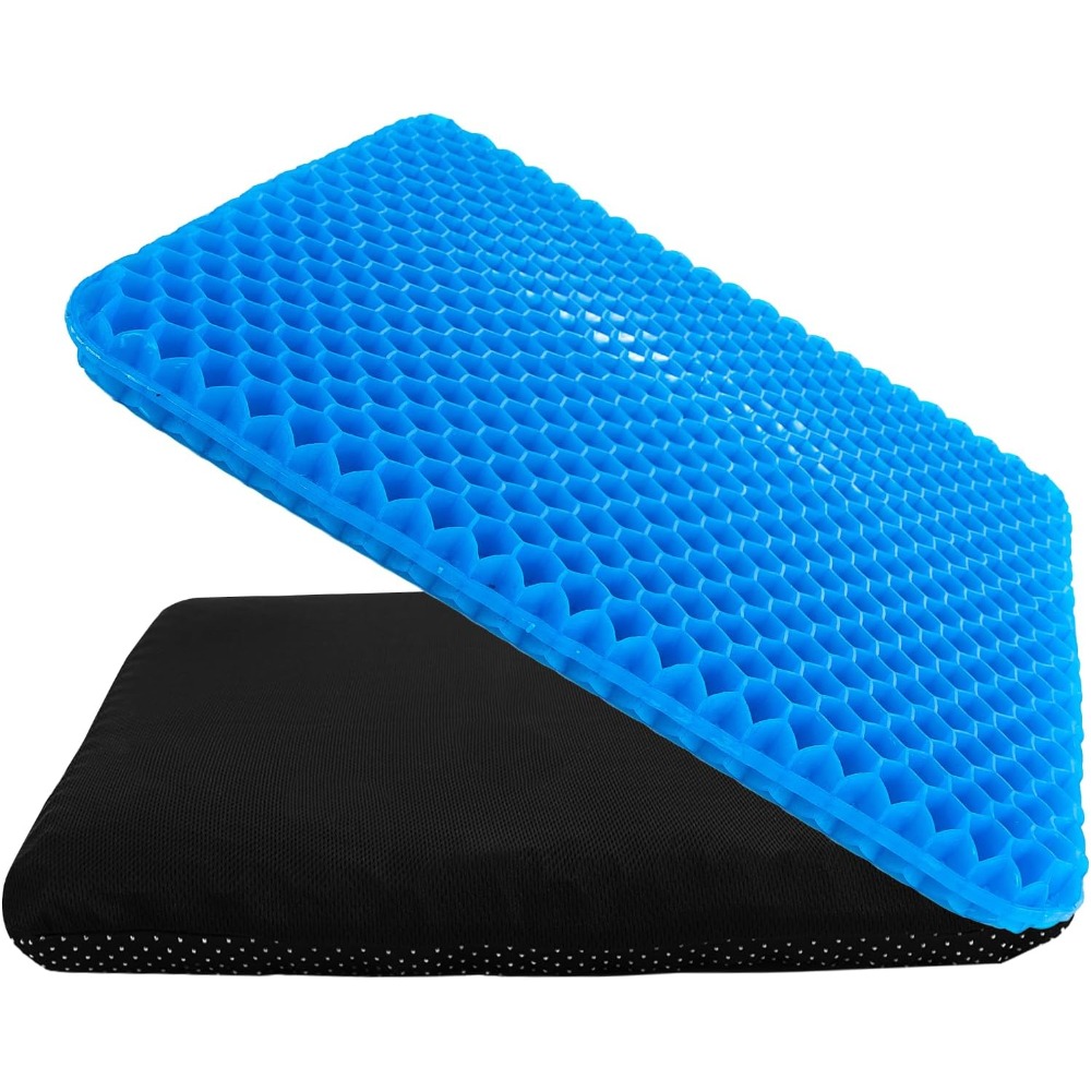 Extra Thick Gel Seat Cushion B - Mesh Back Cushion avaliação e preço