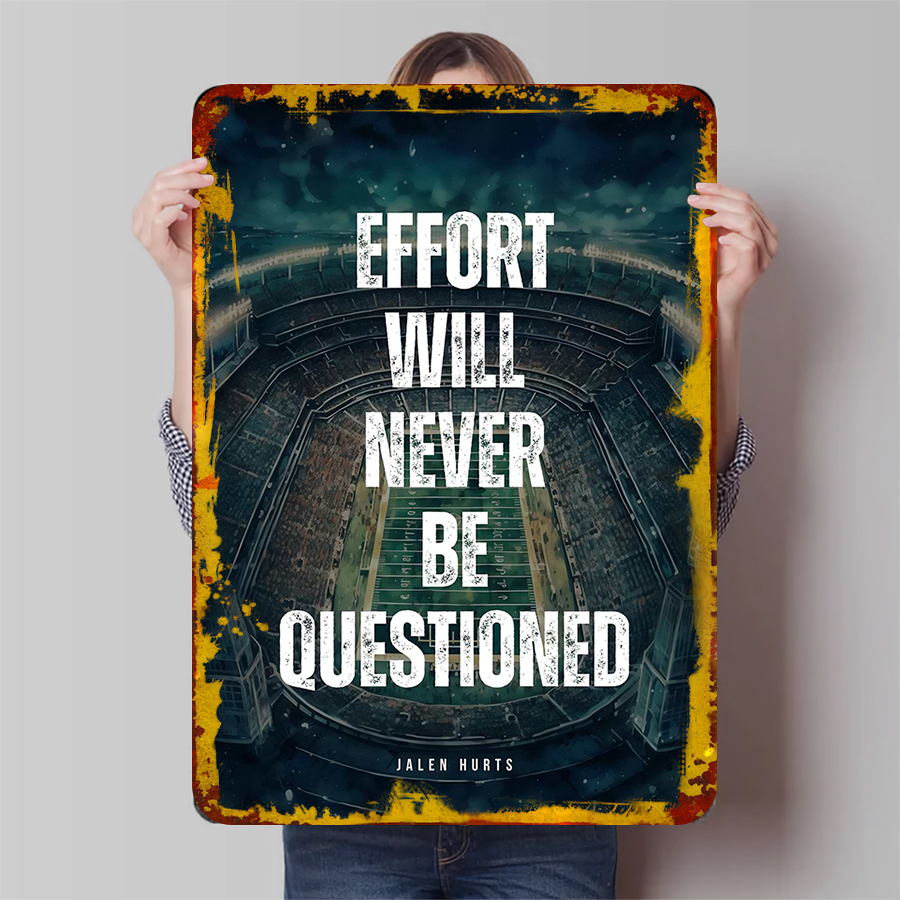 Inspirational Sports Metal Wal - Home Office Questions avaliação e preço