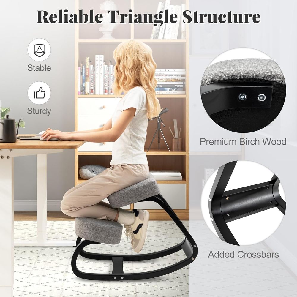 Ergonomic Kneeling Chair with  - Home Office Desks avaliação e preço