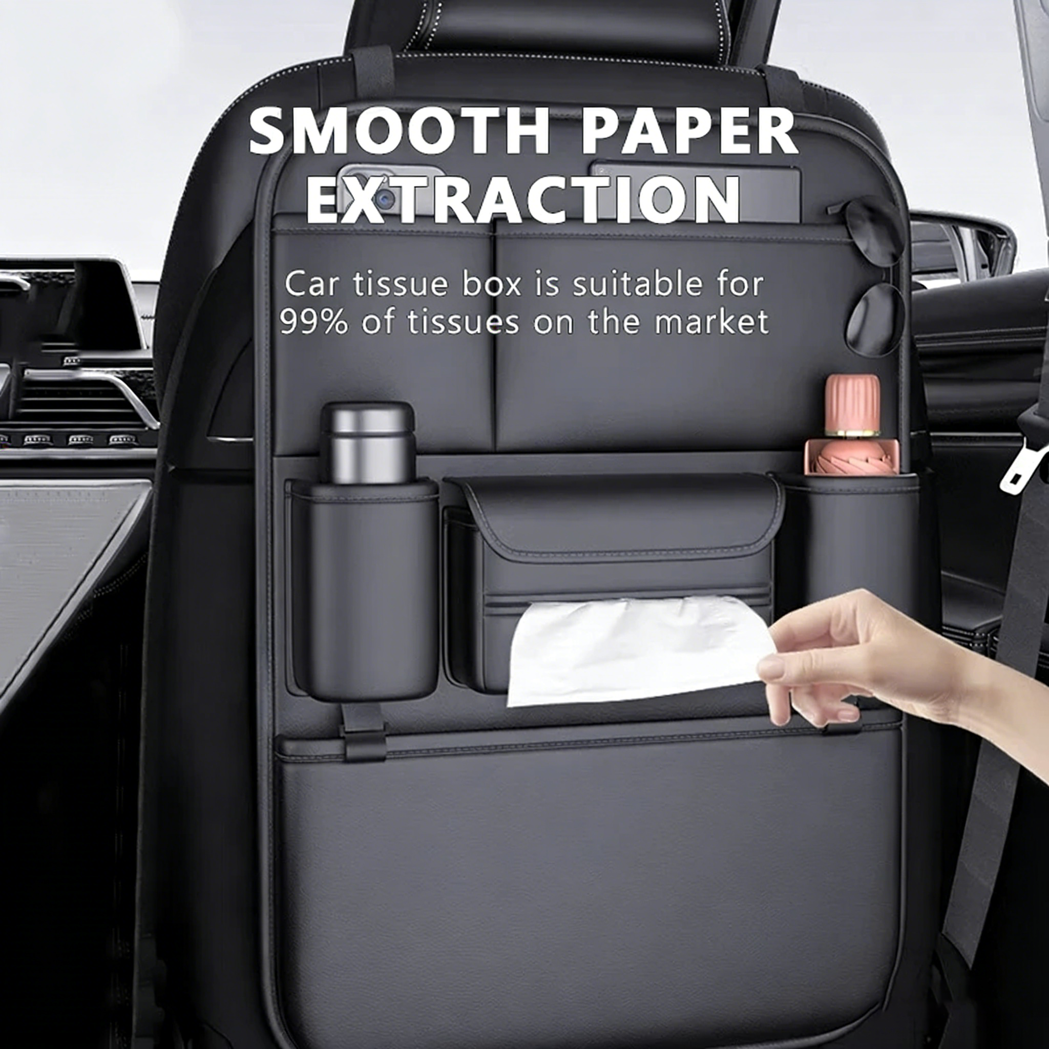 Car Seat Back Storage Bag Mult - Mesh Back Cushion avaliação e preço
