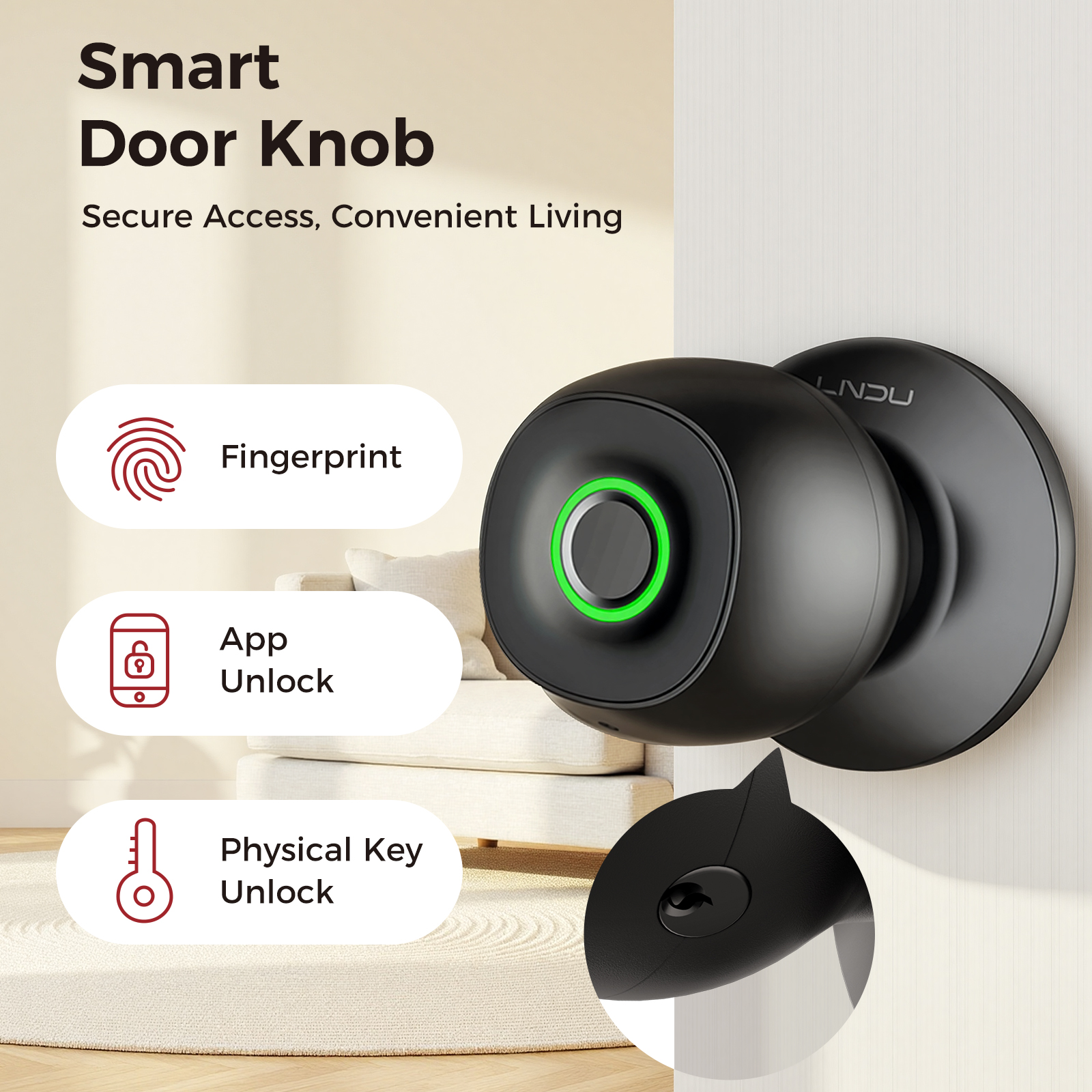 Fingerprint Door Lock Smart Ke - Home Office Immigration avaliação e preço