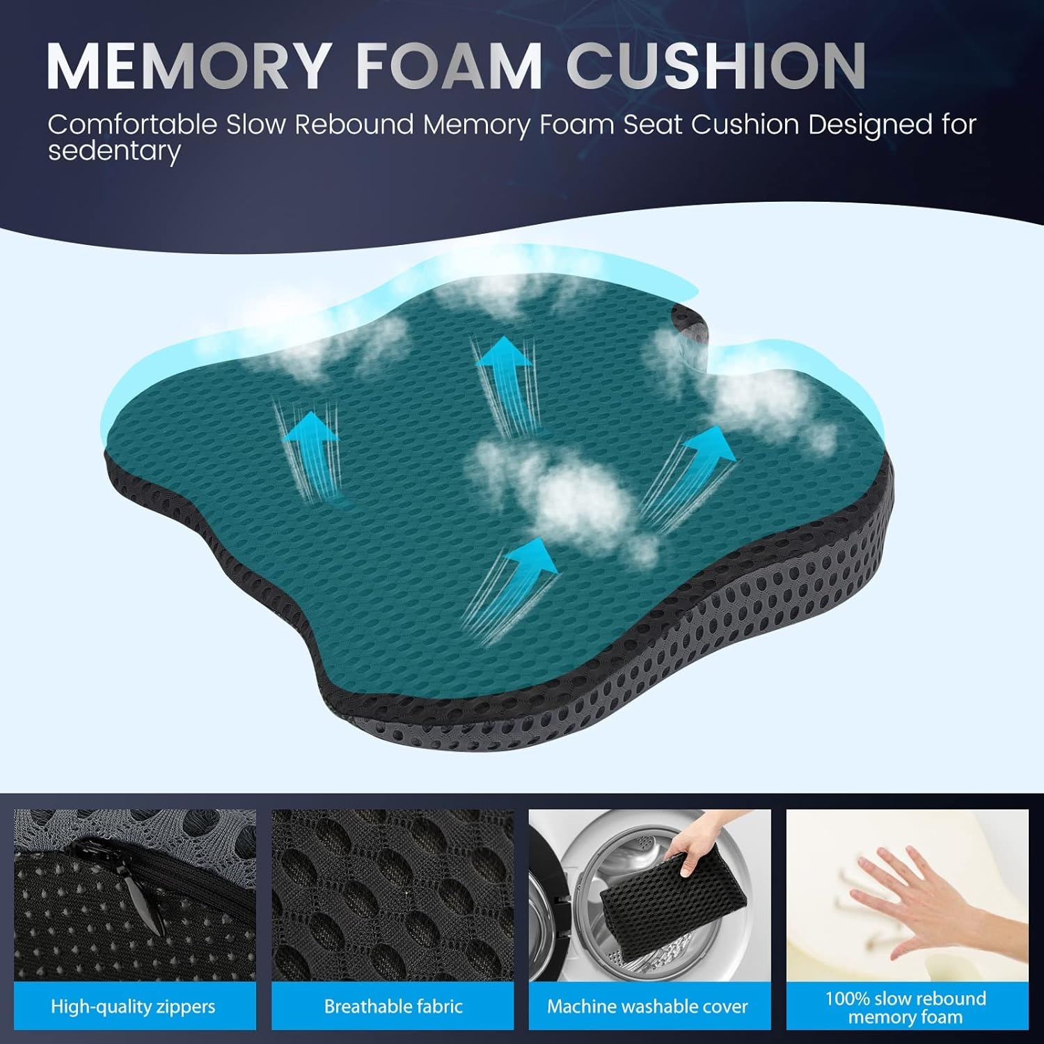 Car Seat Cushion for Driving,  - Mesh Back Cushion avaliação e preço